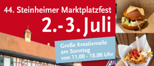 Banner 44. Steinheimer Marktplatzfest